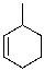 Which of the following is the correct IUPAC name for the following compound?   A) 1-methyl-2-cyclohexene B) 2-methylcyclohexene C) 3-methylcyclohexene D) 1-methyl-5-cyclohexene