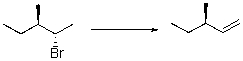 What would be the best base for performing the following elimination?  