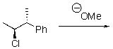 What is the product of the following elimination?  