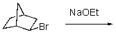 Draw the major product of the following elimination.  
