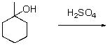 Draw the product of the following dehydration reaction.  