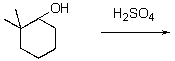 Draw the mechanism and product for the following elimination.  