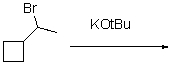 Draw the mechanism and product for the following elimination.  