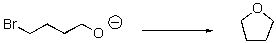 Provide an arrow-pushing mechanism for the following (intramolecular)reaction.  