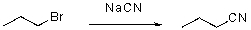 Which of the following is the rate law for the following S<sub>N</sub>2 reaction?   A) Rate = k[1-bromopropane] B) Rate = k[NaCN] C) Rate = k[NaCN][1-bromopropane] D) Rate = k[NaCN]<sup>2</sup>
