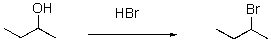 Provide a mechanism for the following S<sub>N</sub>1 reaction.  