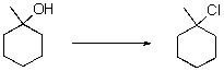Which reagents would you use for the following reaction?   A) HCl in water B) HCl in ether C) NaCl in water D) NaCl in DMF