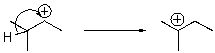 For the following reaction step,indicate which pattern it belongs to.   A) Proton Transfer B) Loss of Leaving Group C) Nucleophilic Attack D) Rearrangement