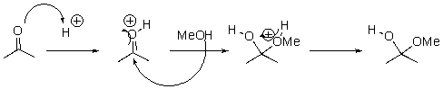 What pattern is the second step of this reaction?  