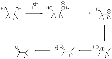 Draw arrows for each step of the following reaction.  