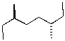 Draw in the plane of symmetry in the following compound.  