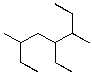 What is the IUPAC name for the following compound?   A) 2,3,5-triethylhexane B) 2,4,5-triethylhexane C) 2,4-diethyl-5-methylheptane D) 4-ethyl-3,6-dimethyloctane