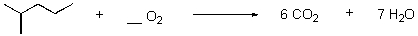 What is the correct stoichiometry of oxygen for the balanced oxidation reaction?  