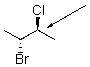 Draw a Newman projection for the following compound as viewed down the indicated bond.  