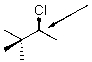 Draw a Newman projection for the following compound as viewed down the indicated bond.  