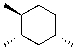 Draw the most stable chair conformation of the following cyclohexane.  