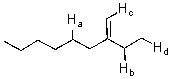 Identify the most acidic proton on the following compound.   A) Ha B) Hb C) Hc D) Hd