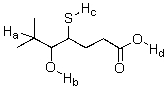 Identify the most acidic proton on the following compound.   A) Ha B) Hb C) Hc D) Hd
