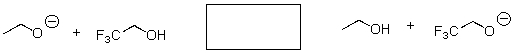 Predict the position of equilibrium for the following reaction.   A) To the left B) To the right C) No reaction