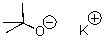 What is the counterion of t-butoxide in the following compound?   A) K<sup>+</sup> B) O C) tert-butoxide D) tert-butyl