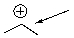 Determine the number of hydrogens on the indicated atom.   A) 1 B) 2 C) 3 D) 4