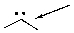 Determine the number of hydrogens on the indicated atom.   A) 1 B) 2 C) 3 D) 0
