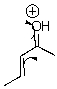 Draw the resonance structure that is indicated by the following arrows.  