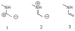 Which of the following resonance structures is the most significant?   A) 1 B) 2 C) 3