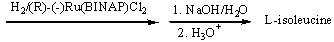 Which of the following alkenes is used to prepare isoleucine using an asymmetric catalytic hydrogenation?     A) I B) II C) III D) IV E) none of these