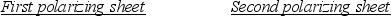 Light emerges from a polarizer that has its transmission axis located along the x axis.The light then passes through two additional sheets of polarizing material.It is desired to orient the two sheets so that, after passing through both of them, the electromagnetic wave has the maximum possible intensity and is polarized 90° with respect to the x axis.How should the transmission axes of the sheets be oriented? Note: the following answers give the angles that the transmission axes make with respect to the x axis.   A)    B)    C)    D)    E)   