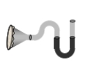 <strong>A u-shaped tube is connected to a flexible tube that has a membrane-covered funnel on the opposite end as shown in the drawing.Justin finds that no matter which way he orients to membrane, the height of the liquid in the u-shaped tube does not change.Which of the following choices best describes this behavior?  </strong> A)Archimedes' principle B)Bernoulli's principle C)continuity equation D)irrotational flow E)Pascal's principle <div style=padding-top: 35px> 