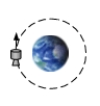A rocket orbits a planet in a circular orbit at a constant speed as shown in the drawing.   Note these arrows:   -Suppose that the radius of the circular path is r when the speed of the rocket is v and the acceleration of the rocket has magnitude a.If the radius and speed are increased to 2r and 2v respectively, what is the magnitude of the rocket's subsequent acceleration? A)    B) 2a C) a D) 4a E) 8a