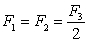 A block of mass M is hung by ropes as shown.The system is in equilibrium.The point O represents the knot, the junction of the three ropes.Which of the following statements is true concerning the magnitudes of the three forces in equilibrium?   A)    B)    C)    D)    E)   