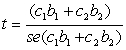 <strong>You want to test the hypothesis H<sub>0</sub>: (c<sub>1</sub> \beta <sub>1</sub> + c<sub>2</sub> \beta <sub>2</sub>)- c<sub>0</sub> = 0 and H<sub>1</sub>: (c<sub>1</sub> \beta <sub>1</sub> + c<sub>2</sub> \beta <sub>2</sub>)- c<sub>0</sub> ≠ 0 What test statistic should you use for the test?</strong> A) B) C) D) \chi <sup>2</sup>=( \beta <sub>1</sub>- \beta <sub>2</sub>)/se( \beta <sub>1</sub> + \beta <sub>2</sub>)