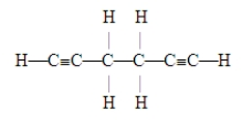 The number of pi bonds in the molecule below is   A) 2. B) 4. C) 6. D) 10. E) 15.