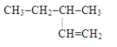Which of these is the systematic name for the compound represented below?   A) 2-ethylbutane B) 3-methylpentene C) 3-methyl-1-pentene D) 3-methyl-1-hexene E) 2-methylhexane