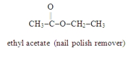 Write the formula for the alcohol and the carboxylic acid from which the following ester may be synthesized.  