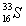 How many neutrons and protons (nucleons) does an atom with the symbol   have? A) 33 B) 16 C) 49 D) None of the above.