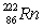 Radium-226 decays by alpha emission. What is its decay product? A) B) C) D) E)