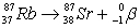 The Rb-87/Sr-87 method of dating rocks is often used by geologists:   t<sub>1/2</sub> = 6.0 * 10<sup>10</sup><sup> </sup>yr Estimate the age of a rock sample in which the present-day mole ratio of Rb-87 to Sr-87 is 36:1. A) 2.4 * 10<sup>9</sup> yr B) 1.7 * 10<sup>9</sup> yr C) 3.1 * 10<sup>11</sup> yr D) 4.1 * 10<sup>-11</sup> yr E) 3.6 * 10<sup>11</sup> yr