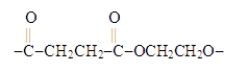 What type of polymer is represented by the following repeating segment?   A) polyamide B) polyester C) polyether D) polyolefin E) polyethylene