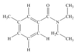 N,N-diethyl-m-tolumide (DEET) is the active ingredient in many mosquito repellents.What is the hybridization state of the nitrogen atom in the structure of DEET shown below?   A) sp B) sp<sup>2</sup> C) sp<sup>3</sup> D) sp<sup>3</sup>d E) sp<sup>3</sup>d<sup>2</sup>