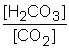 The equilibrium between carbon dioxide gas and carbonic acid is very important in biology and environmental science. CO<sub>2</sub>(aq) + H<sub>2</sub>O(l)    <sub> </sub> <sub> </sub>H<sub>2</sub>CO<sub>3</sub>(aq)  Which one of the following is the correct equilibrium constant expression (K<sub>c</sub>) for this reaction? A)    B) K<sub>c</sub> =   C) K<sub>c</sub> =   D) K<sub>c</sub> =   E) K<sub>c</sub> =  