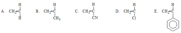 Acrylonitrile results from the polymerization of  