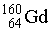 How many electrons, protons, and neutrons are in a neutral atom of the following isotope of gadolinium?  