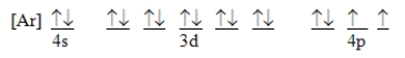 Which ground-state atom has an electron configuration described by the following orbital diagram?   A) phosphorus B) germanium C) selenium D) tellurium E) none of these