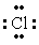 The Lewis dot symbol for the chloride ion is A)    <sub> </sub> B)    <sub> </sub> <sup>-</sup> C)    <sub> </sub> <sup>-</sup> D)    <sub> </sub> <sup>-</sup> E) Cl<sup>-</sup>