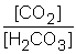The equilibrium between carbon dioxide gas and carbonic acid is very important in biology and environmental science. CO<sub>2 </sub>(aq) + H<sub>2</sub>O (l) <sub> </sub> <sub> </sub> <sub> </sub> <sub> </sub>H<sub>2</sub>CO<sub>3 </sub>(aq) Which one of the following is the correct equilibrium constant expression (K<sub>c</sub>) for this reaction? A) B) K<sub>c</sub> = C) K<sub>c</sub> = D) K<sub>c</sub> = E) K<sub>c</sub> =