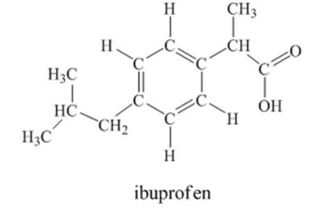 Ibuprofen is used as an analgesic for the relief of pain, and also to help reduce fever.   How many sigma bonds and pi bonds are contained in an ibuprofen molecule 33 sigma bonds and 4 pi bonds