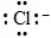 <strong>The Lewis dot symbol for the chloride ion is</strong> A) B) C) \text{: Cl}^- D) E) Cl<sup>-</sup>